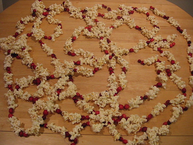 cranberry and popcorn garland