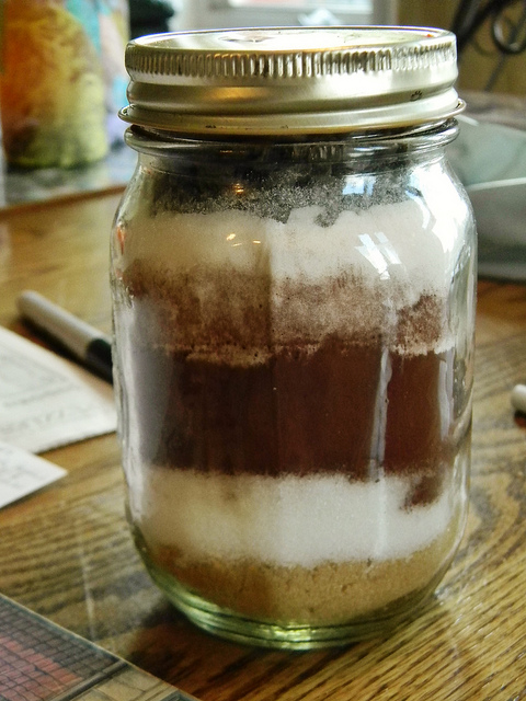 cookie brownie mix in a jar