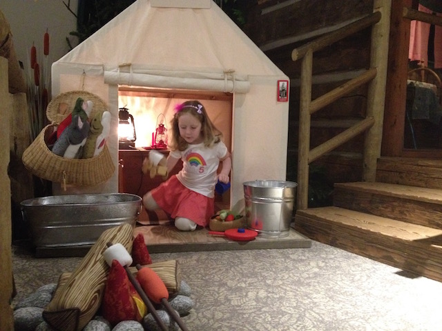 WRVM girl in cook tent