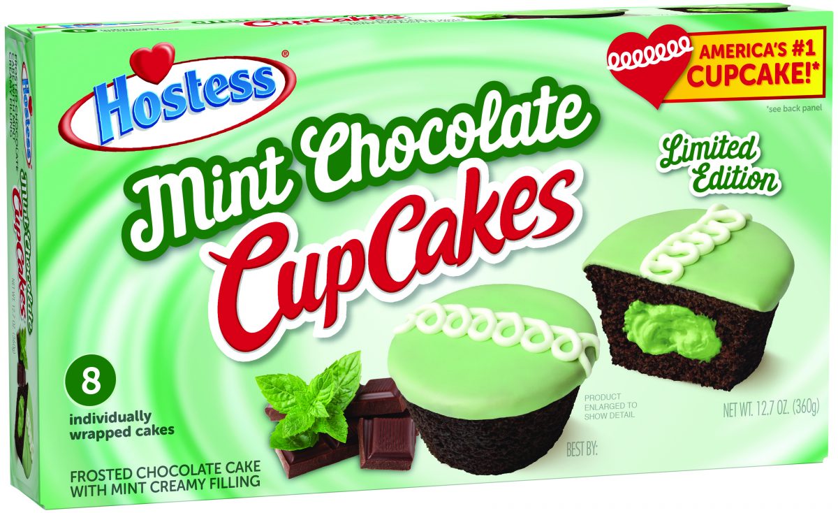 Hostess Mint Chocolate Cupcakes
