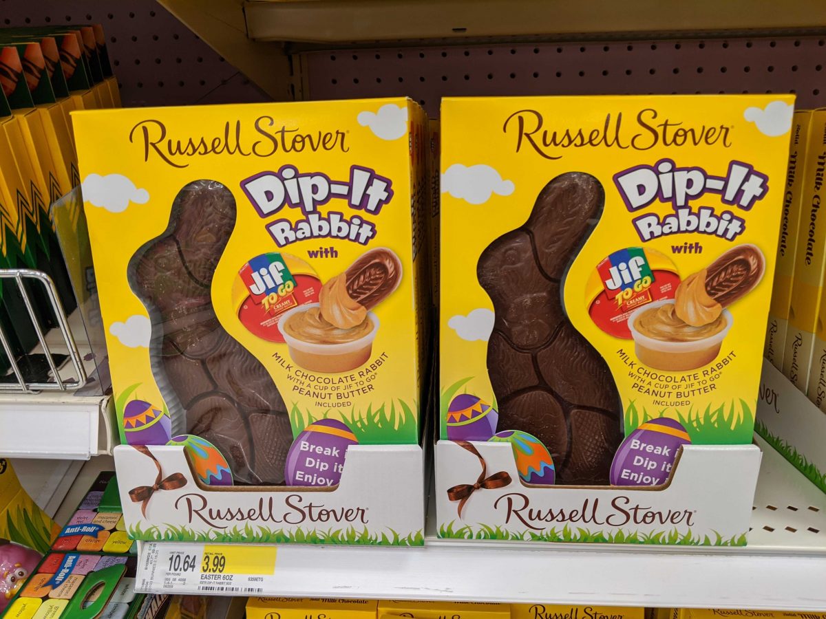 Russell Stover Easter Milk Chocolate Dip-It Rabbit