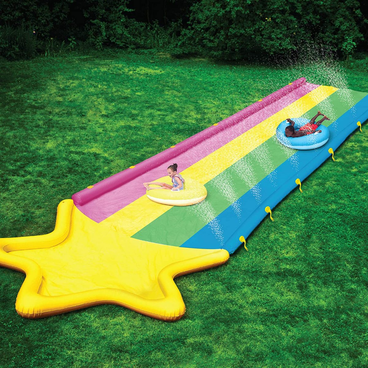 BigMouth Inc. Rainbow Stripe Lawn Water Slide