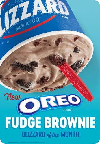 Oreo Fudge Brownie Blizzard Treat
