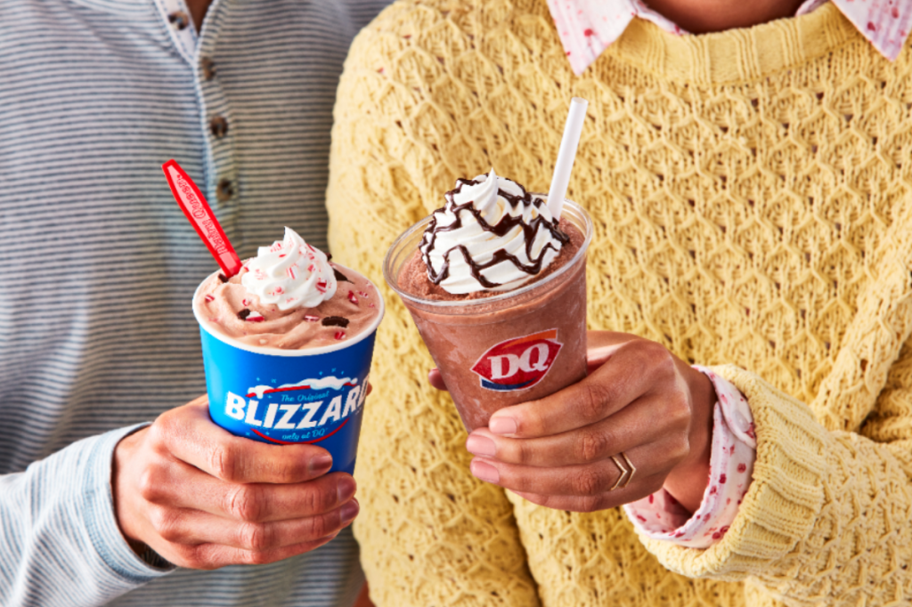 DQ Peppermint Hot Cocoa Blizzard